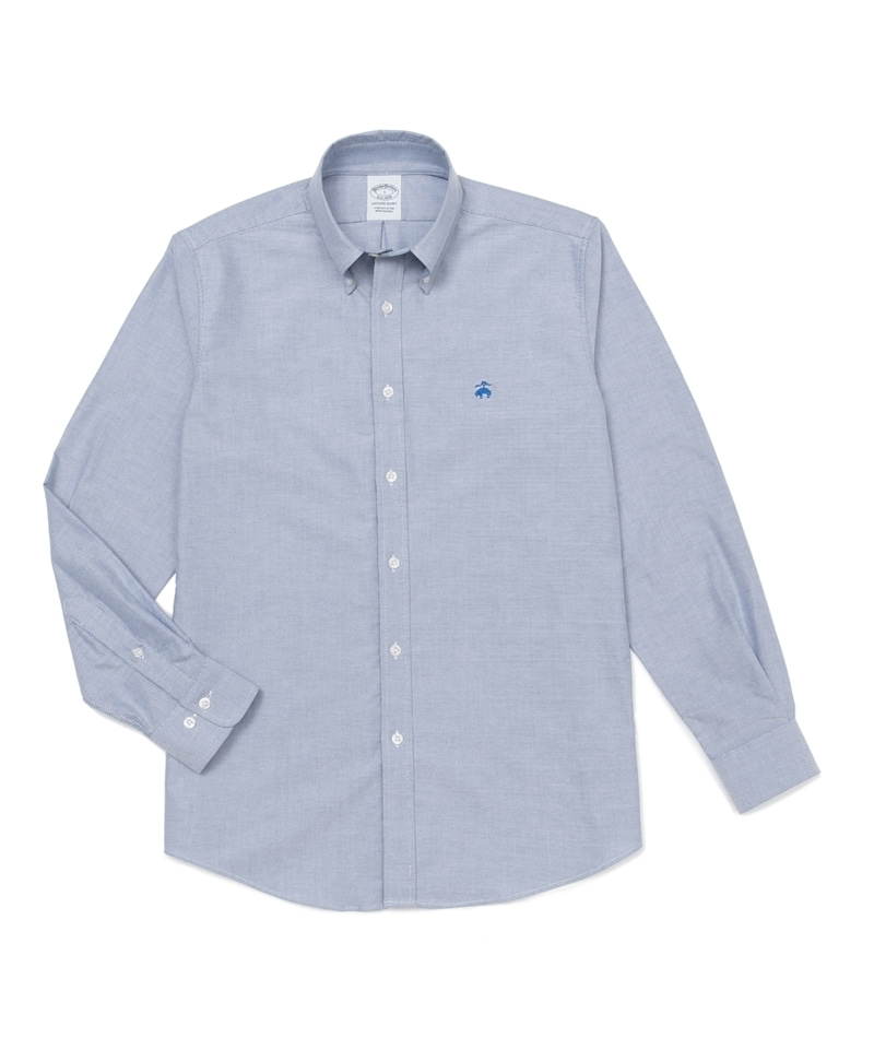 21FW 아이코닉 옥스포드 솔리드 버튼다운 셔츠 (블루)