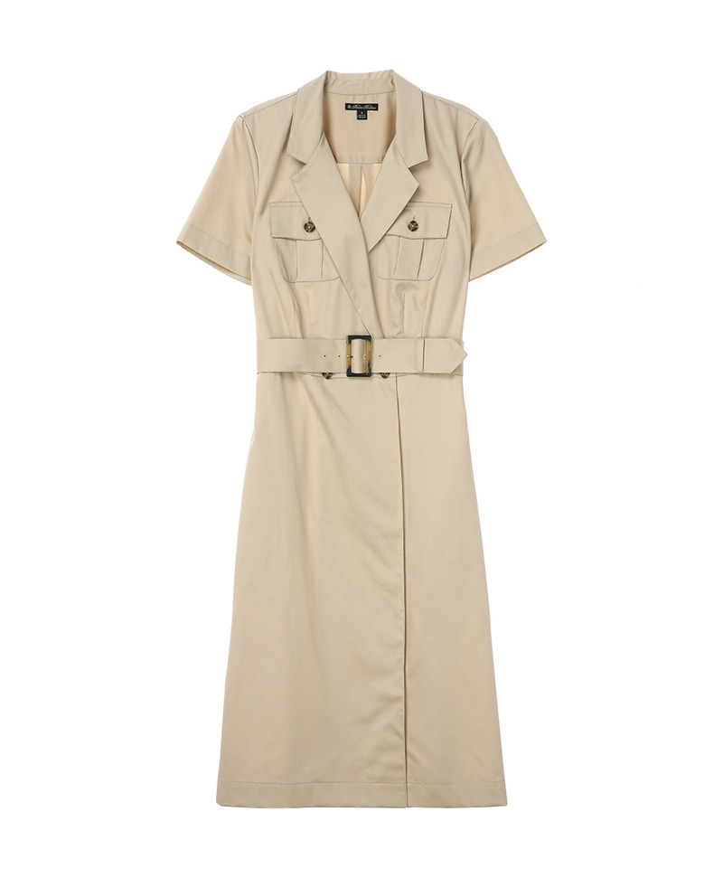 [여성] 사파리 코튼 셔츠 드레스 (베이지) (66797931)