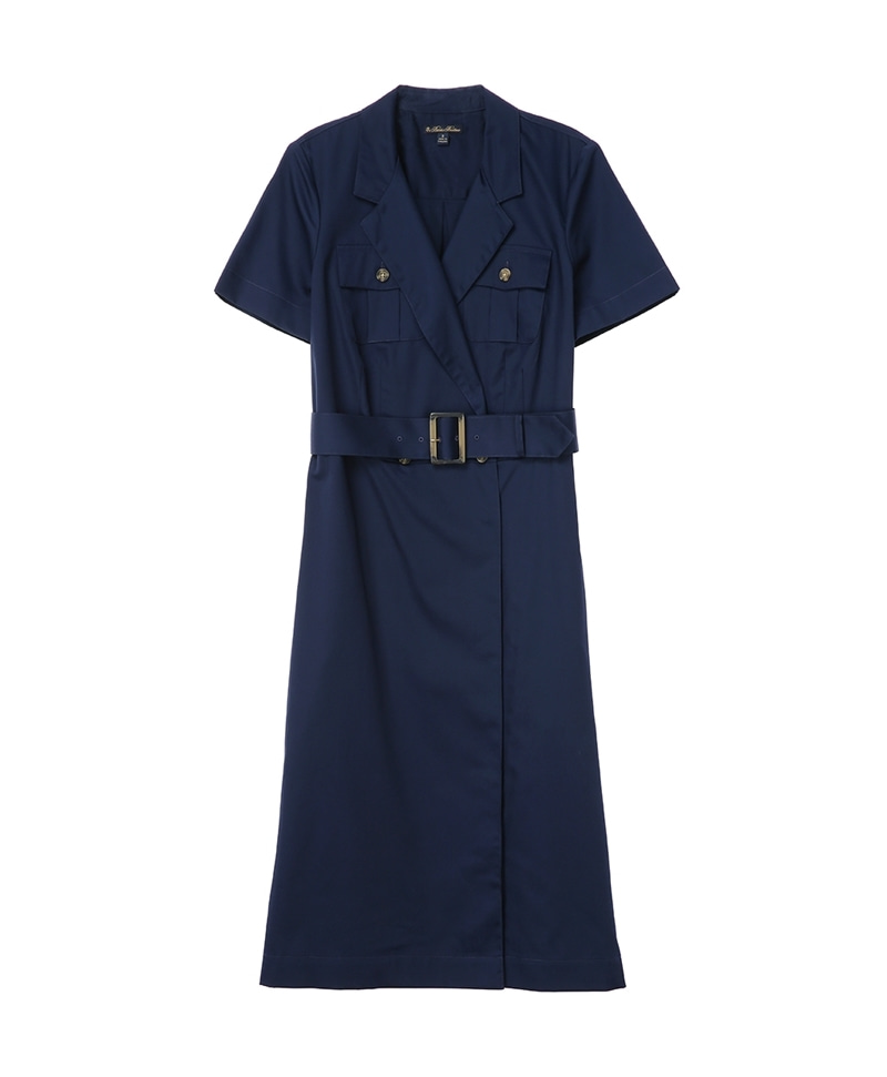 [여성] 사파리 코튼 셔츠 드레스 (네이비) (66799728)