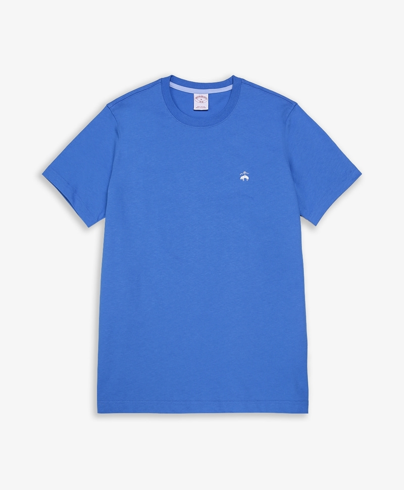 코튼 져지 클래식 숏-슬리브 티셔츠 (블루) (74595795)