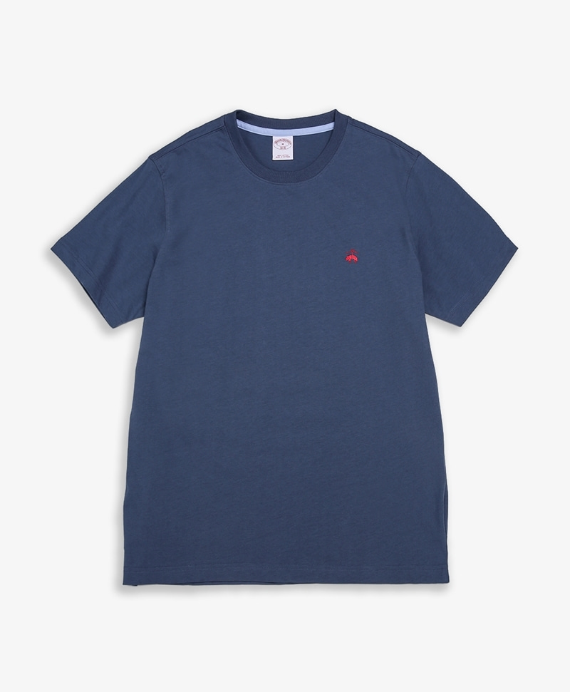 코튼 져지 클래식 숏-슬리브 티셔츠 (블루) (74593950)