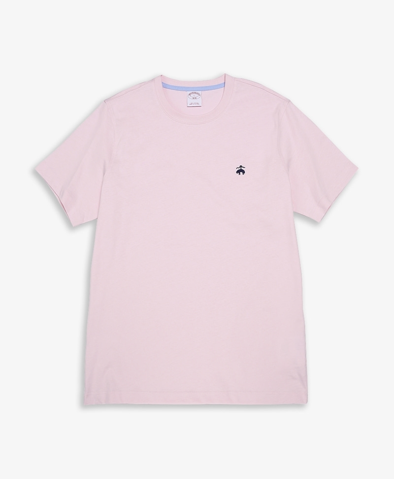 코튼 져지 클래식 숏-슬리브 티셔츠 (파스텔 핑크) (74595794)