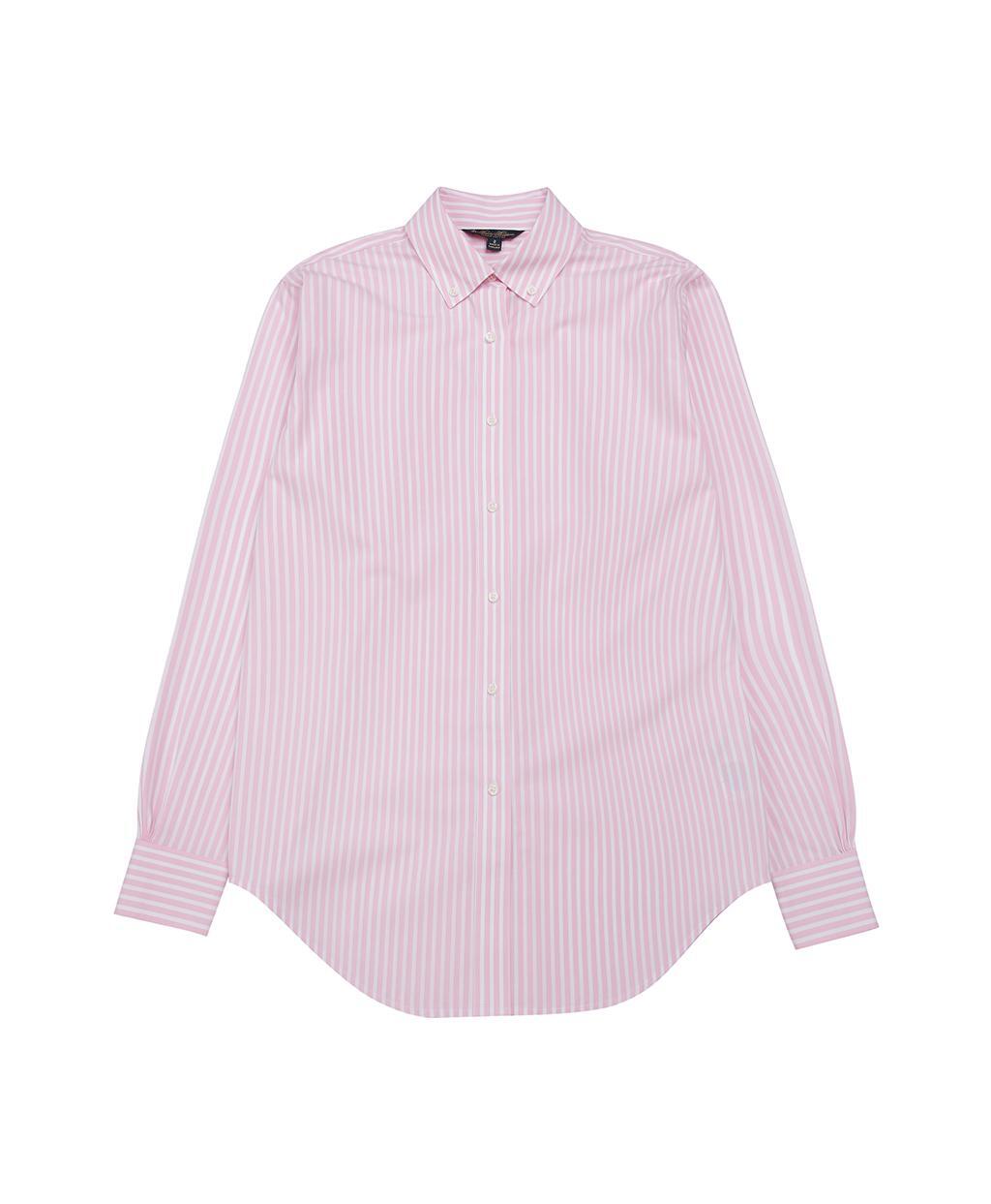 [여성] 릴렉스핏 수피마 스트라이프 셔츠 (핑크)