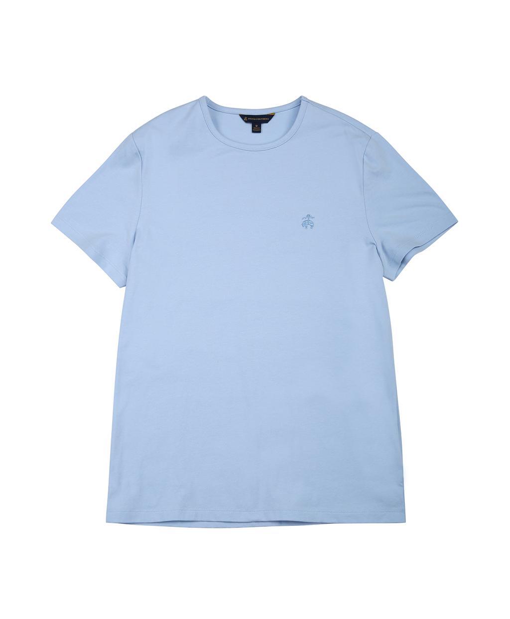 [여성] 코튼 크루넥 로고 티셔츠 (라이트 블루)