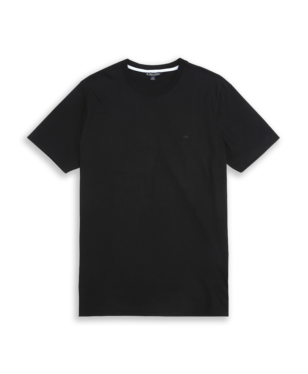 코튼 골든플리스 로고 티셔츠 (블랙)
