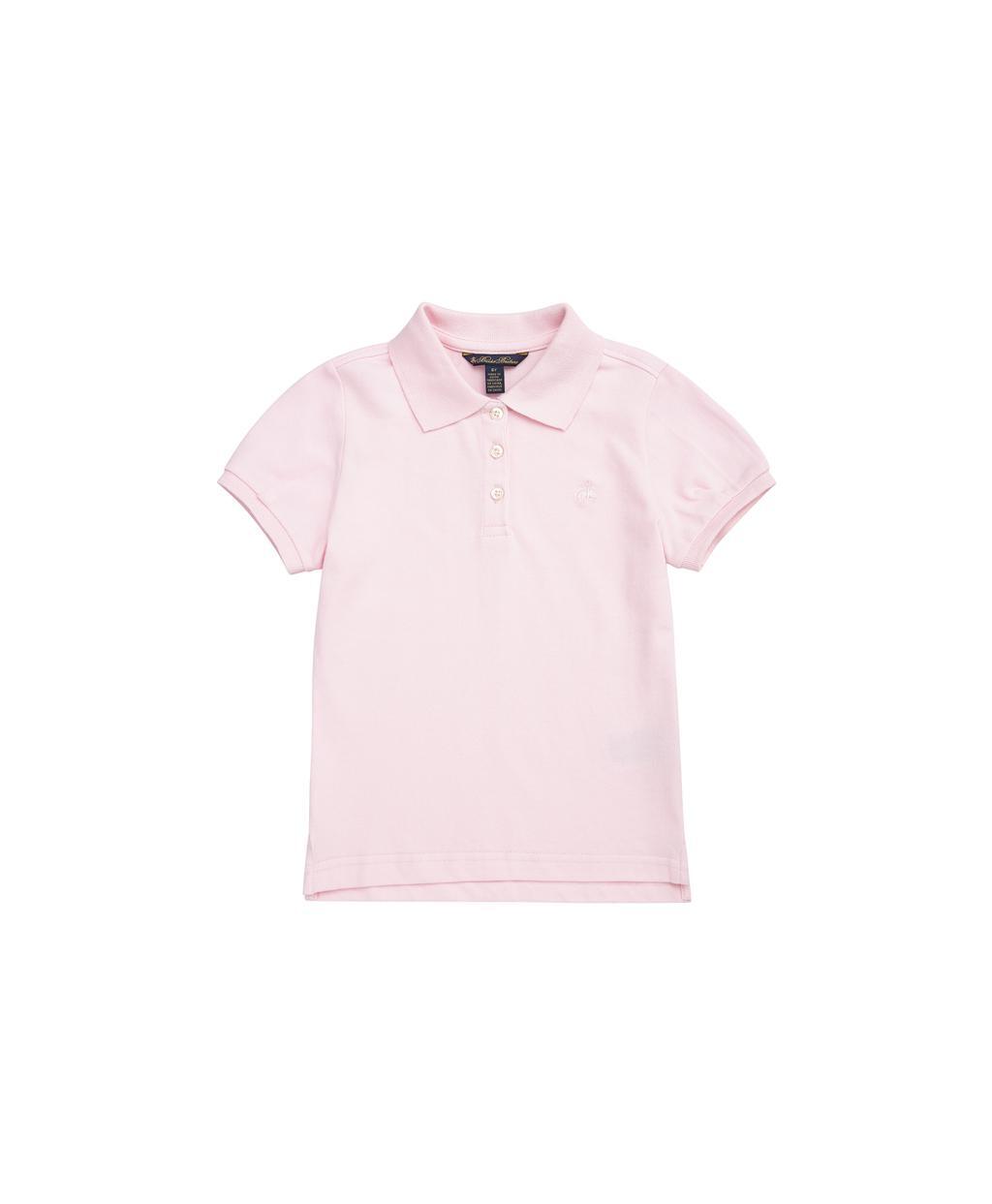 [키즈][여아] 코튼 피케 폴로 셔츠 (핑크)