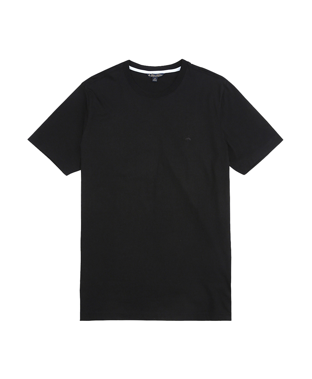 코튼 골든플리스 로고 티셔츠 (블랙)