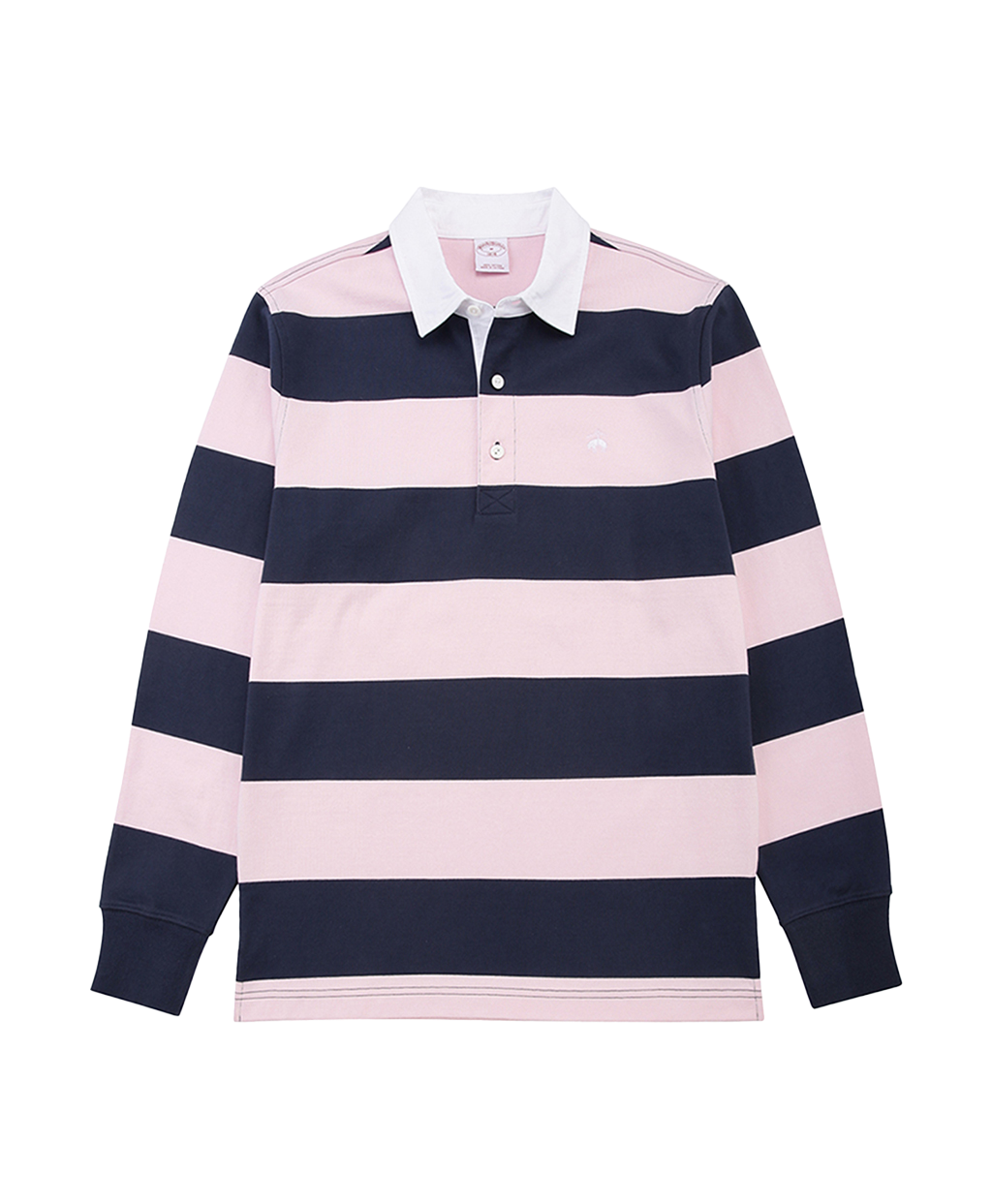 스트라이프 럭비 셔츠 (핑크/네이비)